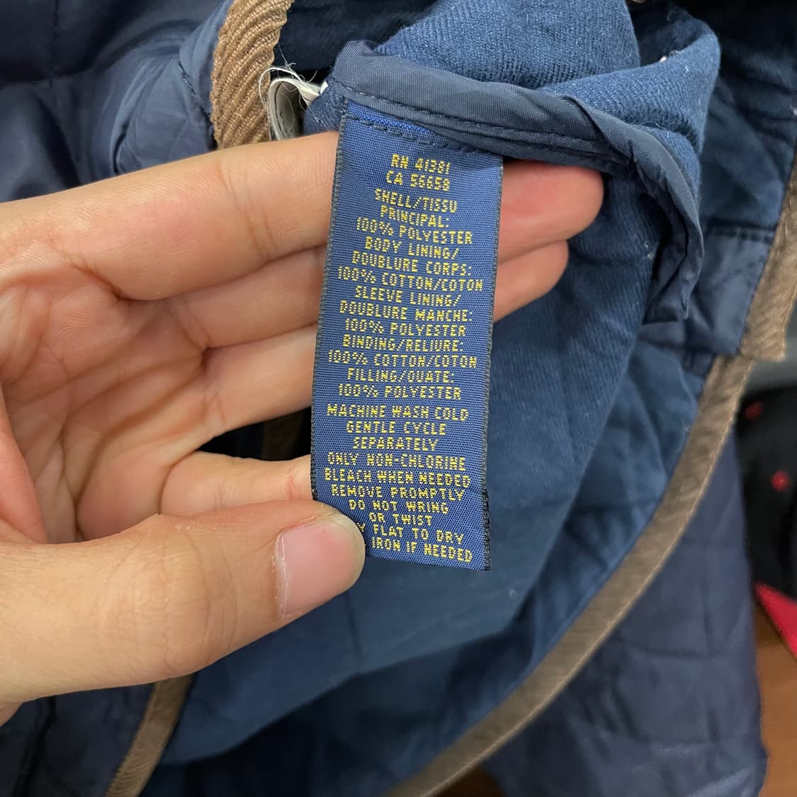 폴로 랄프로렌 신형 라벨 집업 누빔 깔깔이 퀼팅 자켓 컨트리 상품이미지9