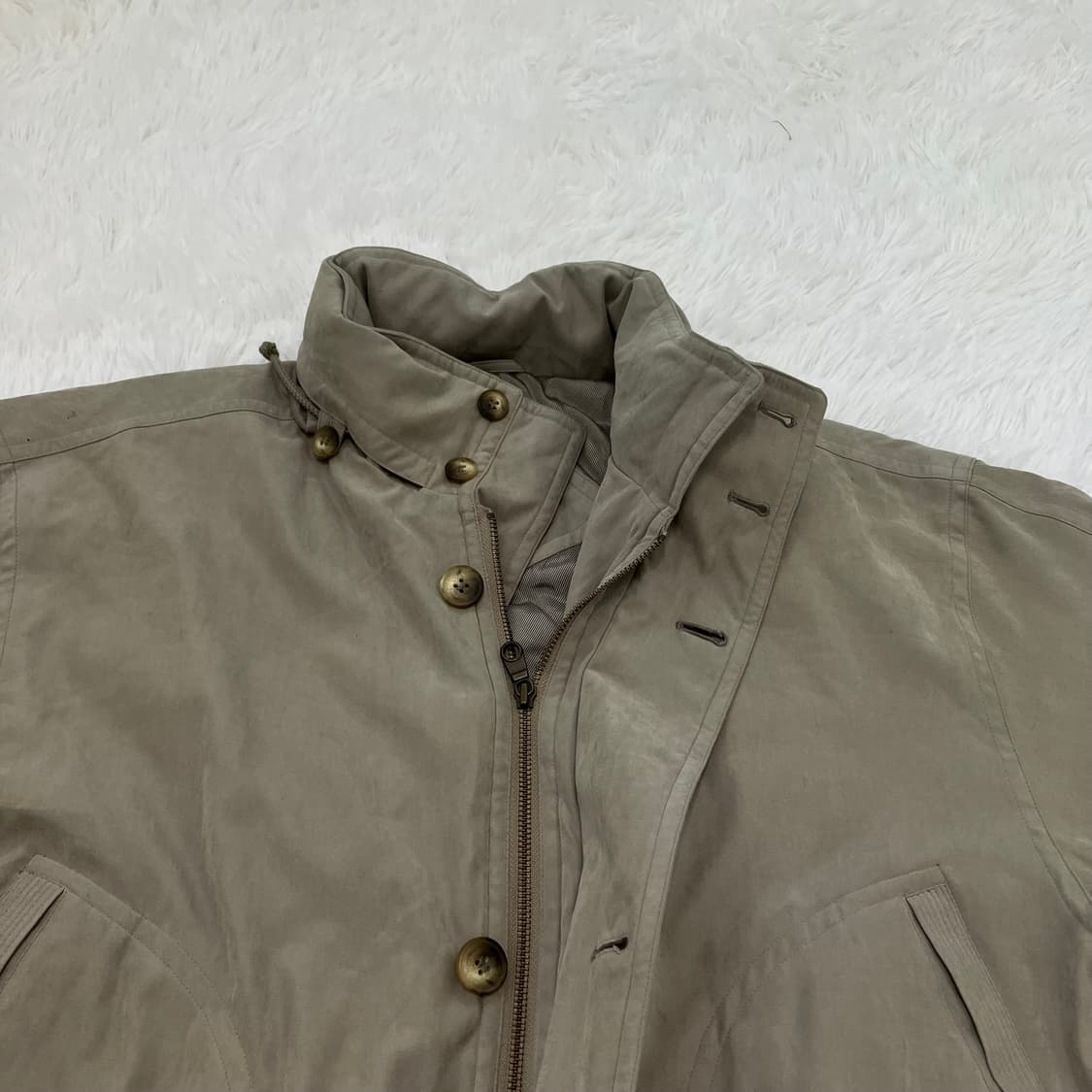 빈티지 로날드 베이지 롱 점퍼 851 y2k 스트릿 모리 갸루 일본빈티지 상품이미지7