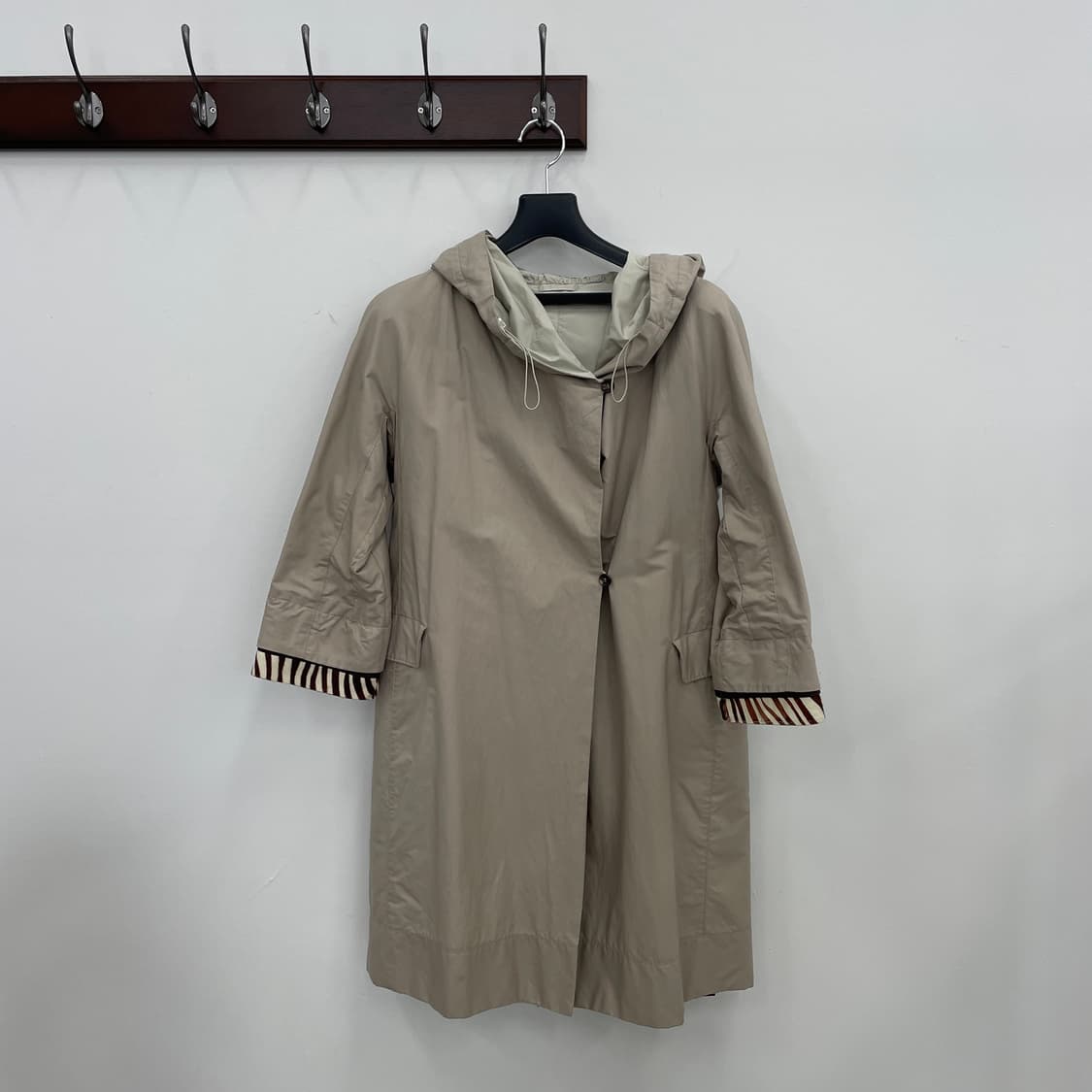 S막스마라 리버시블 후드 야상 코트 상품이미지2