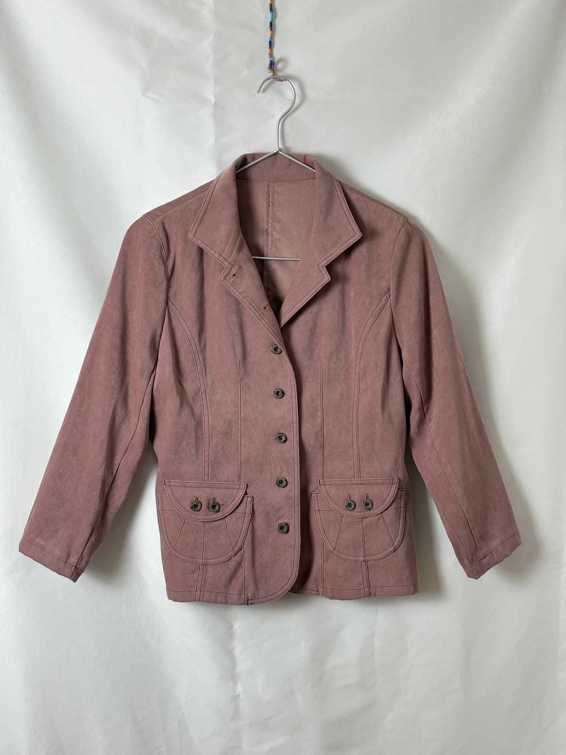 더스티 핑크 스웨이드 자켓 상품이미지5