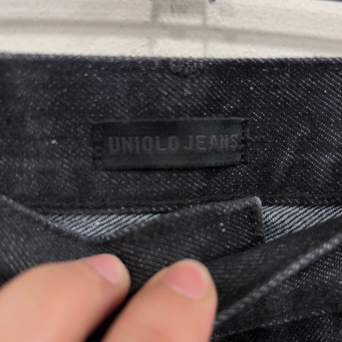 유니클로 샐비지 흑청 와이드핏 데님팬츠 상품이미지3