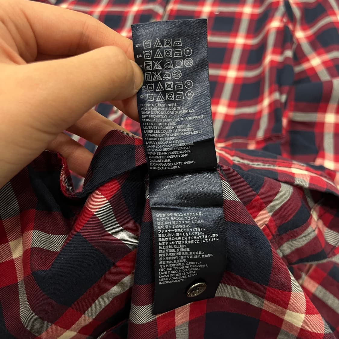 M 타미힐피거 체크 셔츠 원피스 상품이미지5