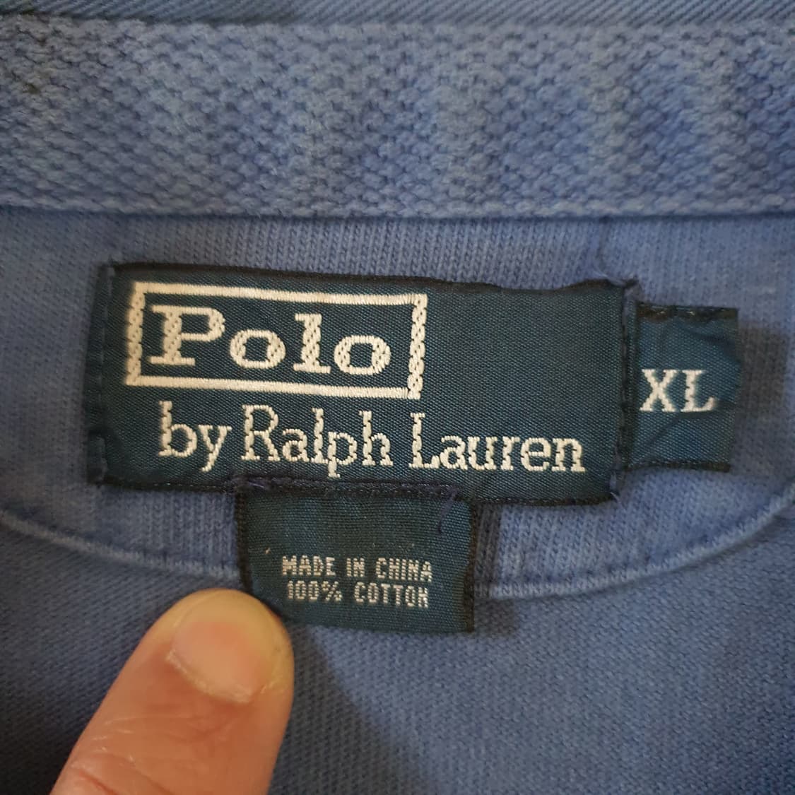 폴로 랄프 로렌 헤비 블루 긴팔 카라티셔츠 상품이미지4