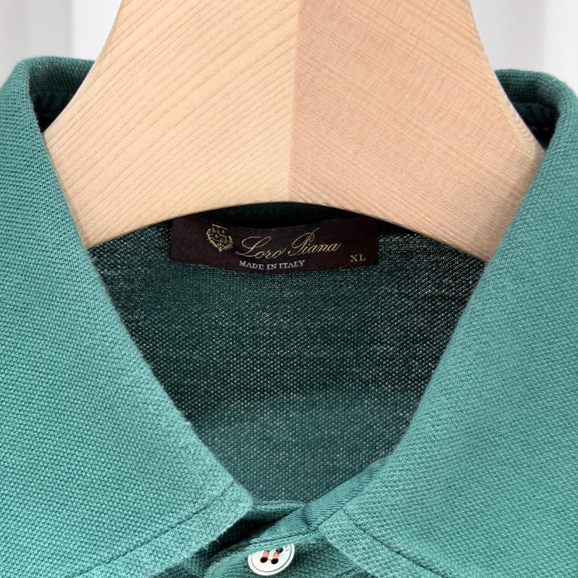 (A+/XL) / 로로피아나 레귤러 핏 폴로 카라 반팔 티셔츠 그린 상품이미지5