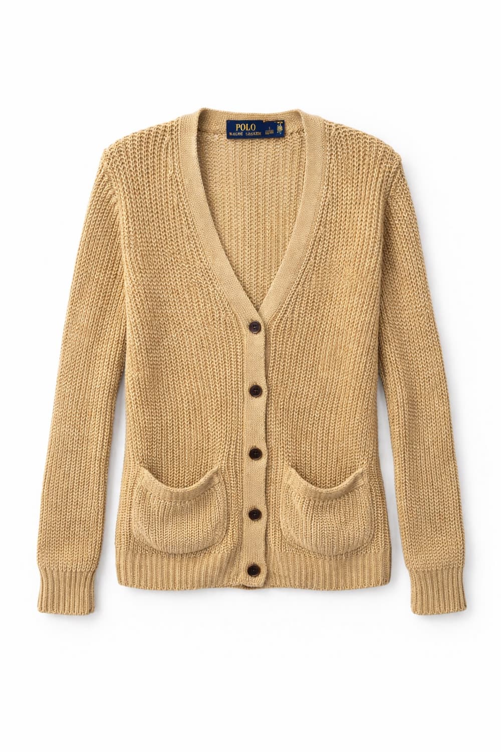 폴로 랄프로렌 린넨 100 니트 가디건 S 상품이미지1