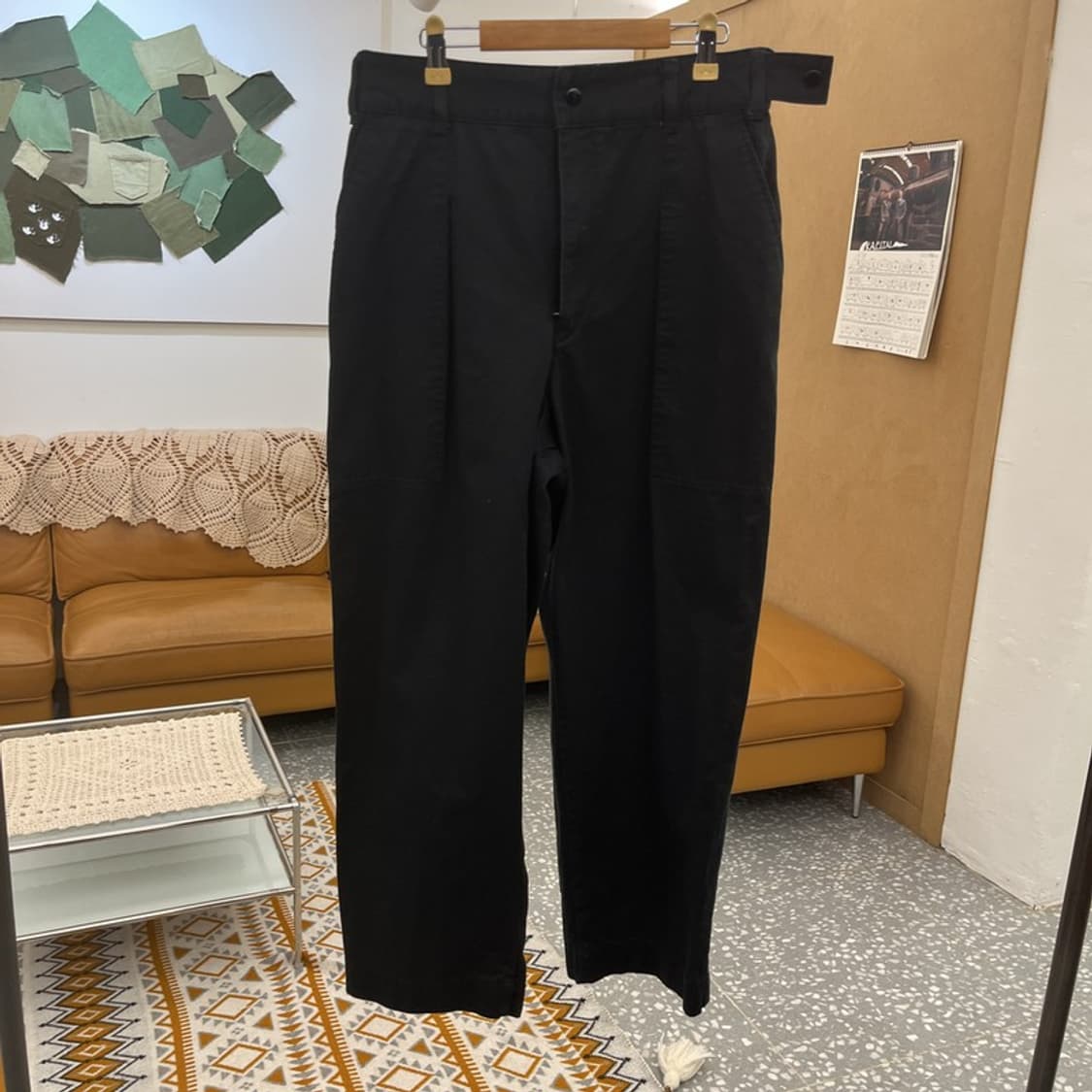 유니클로U 빈티지 캐주얼 핀턱 치노팬츠 면바지 29인치 C10686 상품이미지3