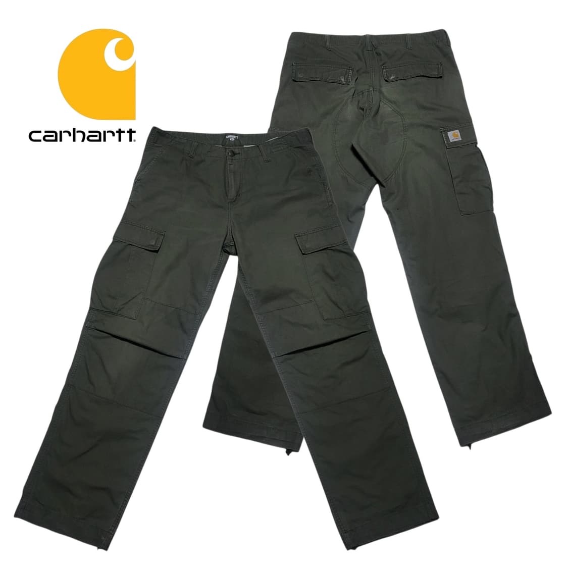 (34) 칼하트 WIP 레귤러 카고팬츠 립스탑 올리브 carhartt 상품이미지1