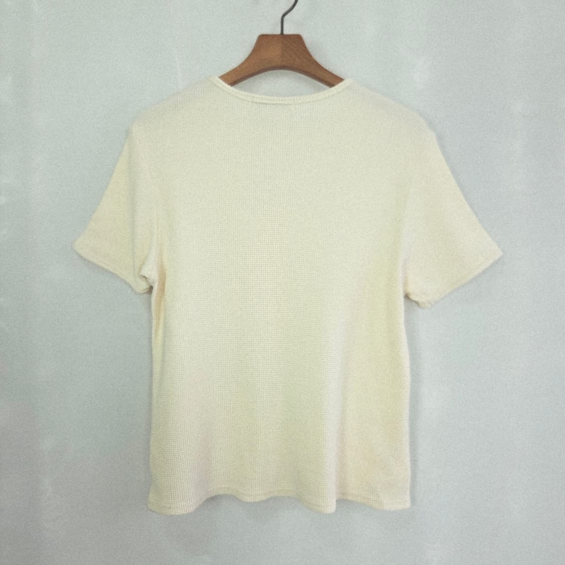 [LETTER] 레터 와플 반팔 니트 여성 상품이미지3