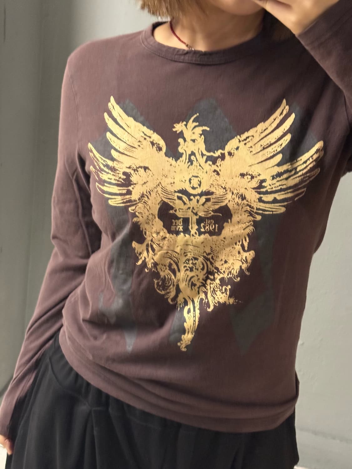 y2k printing detail long sleeve 상품이미지2