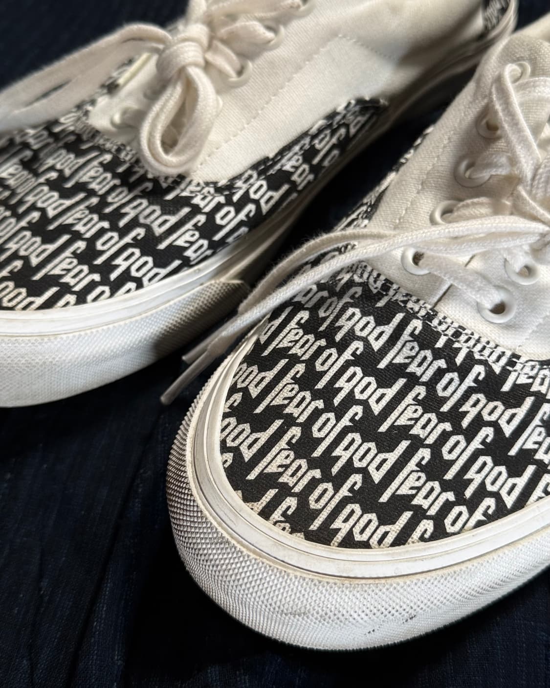 반스 볼트 x 피어오브갓 OG 에라 95 DX 화이트 블랙 US9.5 상품이미지3