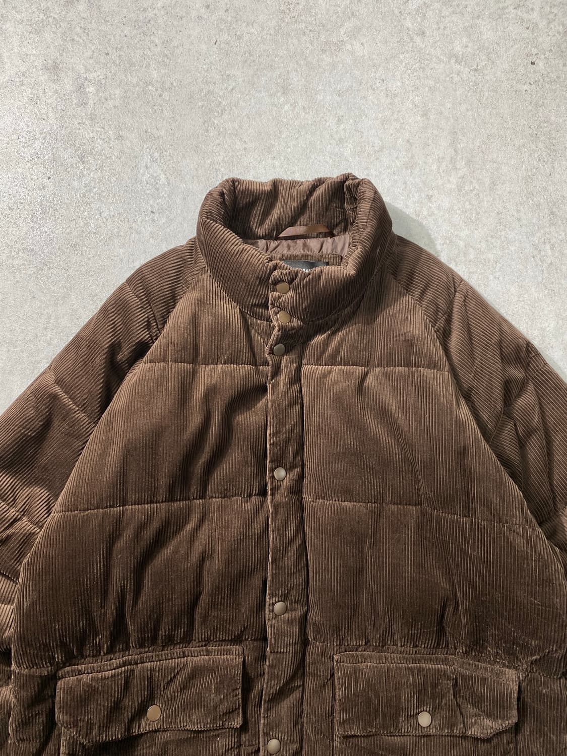 [L] Global Work 글로벌워크 브라운 코듀로이 패딩자켓 상품이미지2