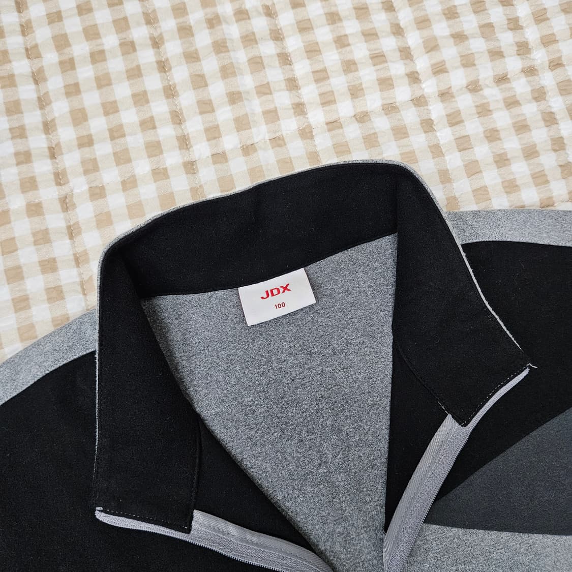 JDX 반집업 긴팔티 남자100 상품이미지2