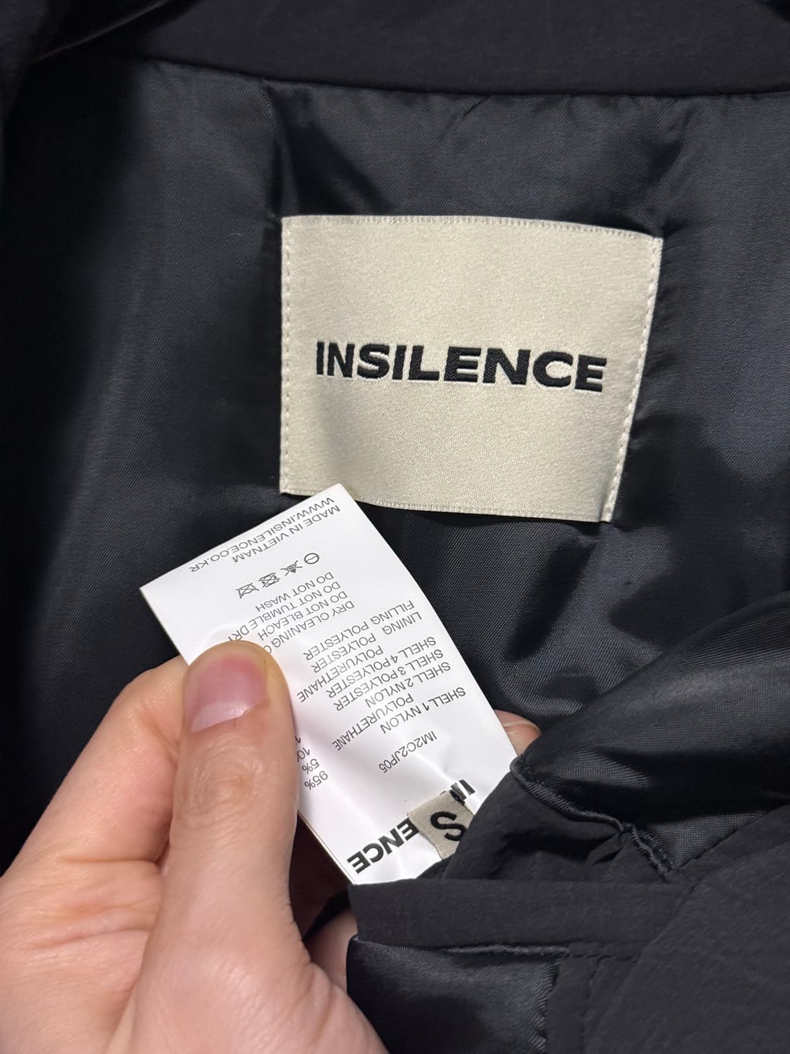 인사일런스 콘트라스트 크롭 MA-1 항공 점퍼 블루종 봄버 워크 블랙 S 상품이미지7