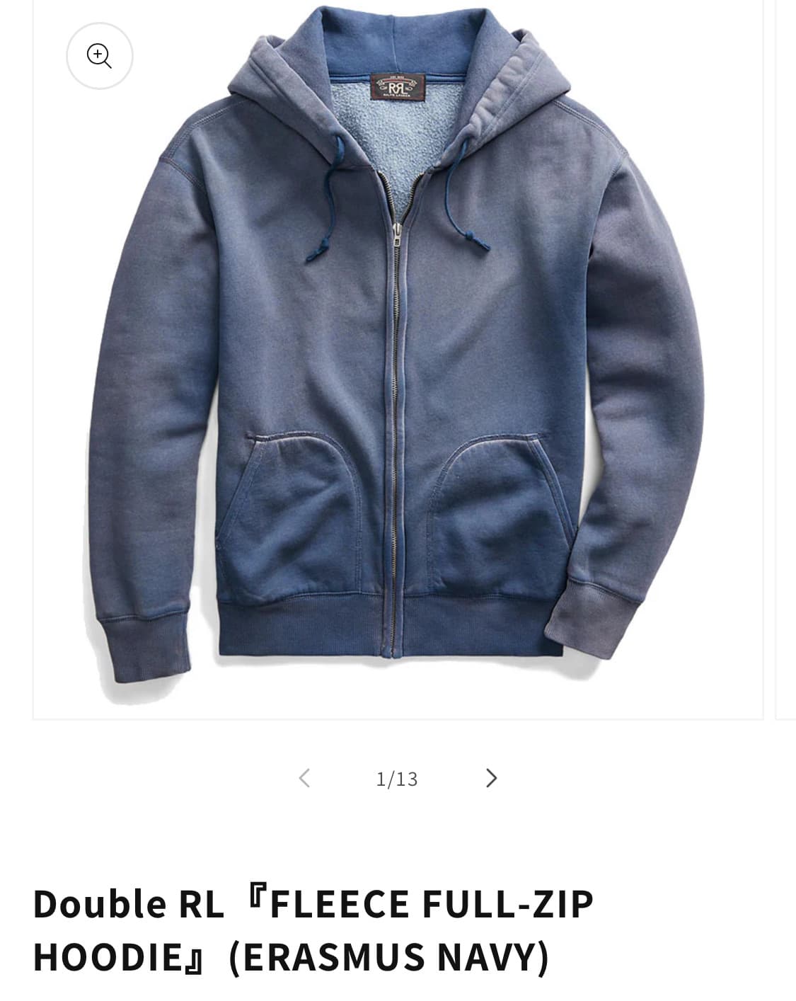 M 더블알엘 RRL 후드집업 새상품 상품이미지3