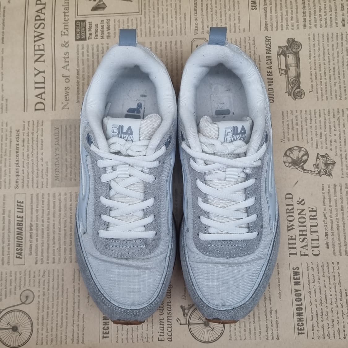 휠라 빈티지조거  운동화 회색240 상품이미지2