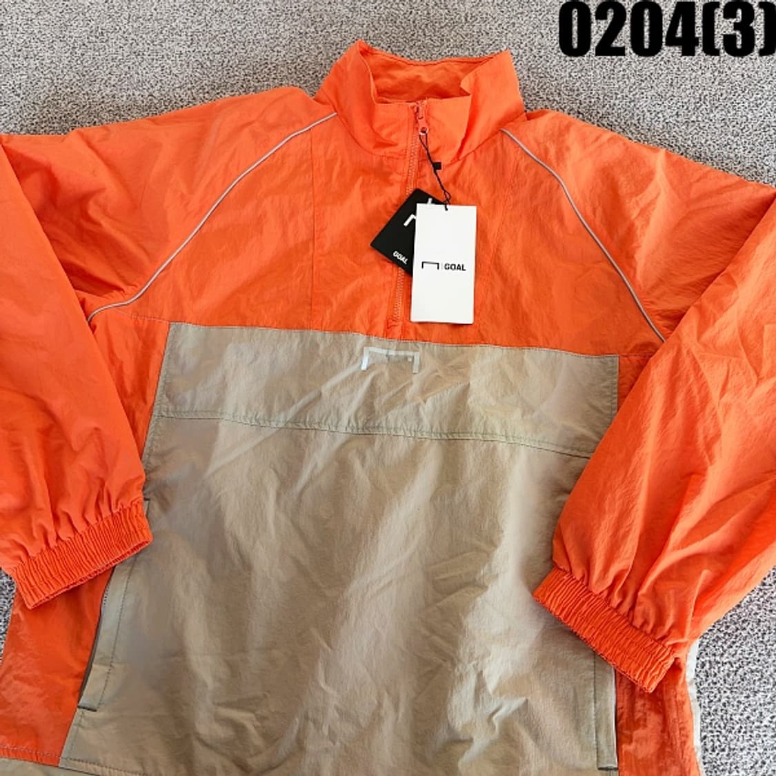 [L] 새상품 골라 배색 아노락 바람막이 윈드브레이커 0204(3) 상품이미지2