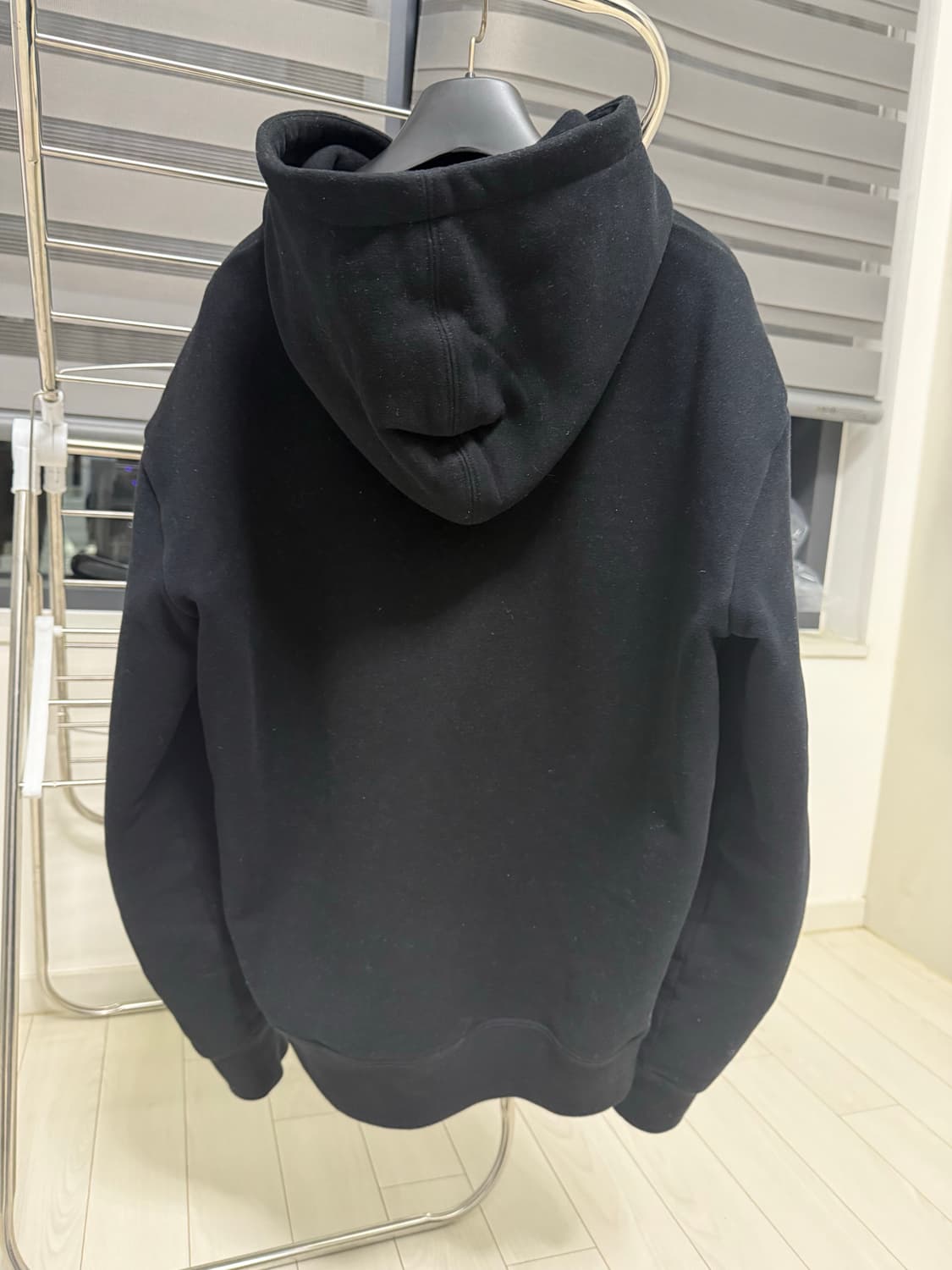 생로랑 자수 로고 후드 블랙 m 상품이미지2