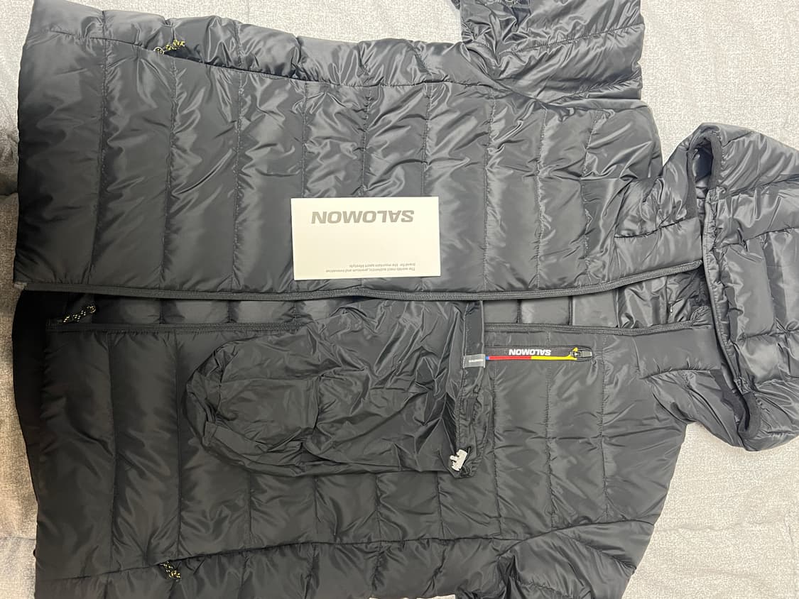 살로몬 엑스퓨즈 후드 다운 자켓 블랙 W 상품이미지5