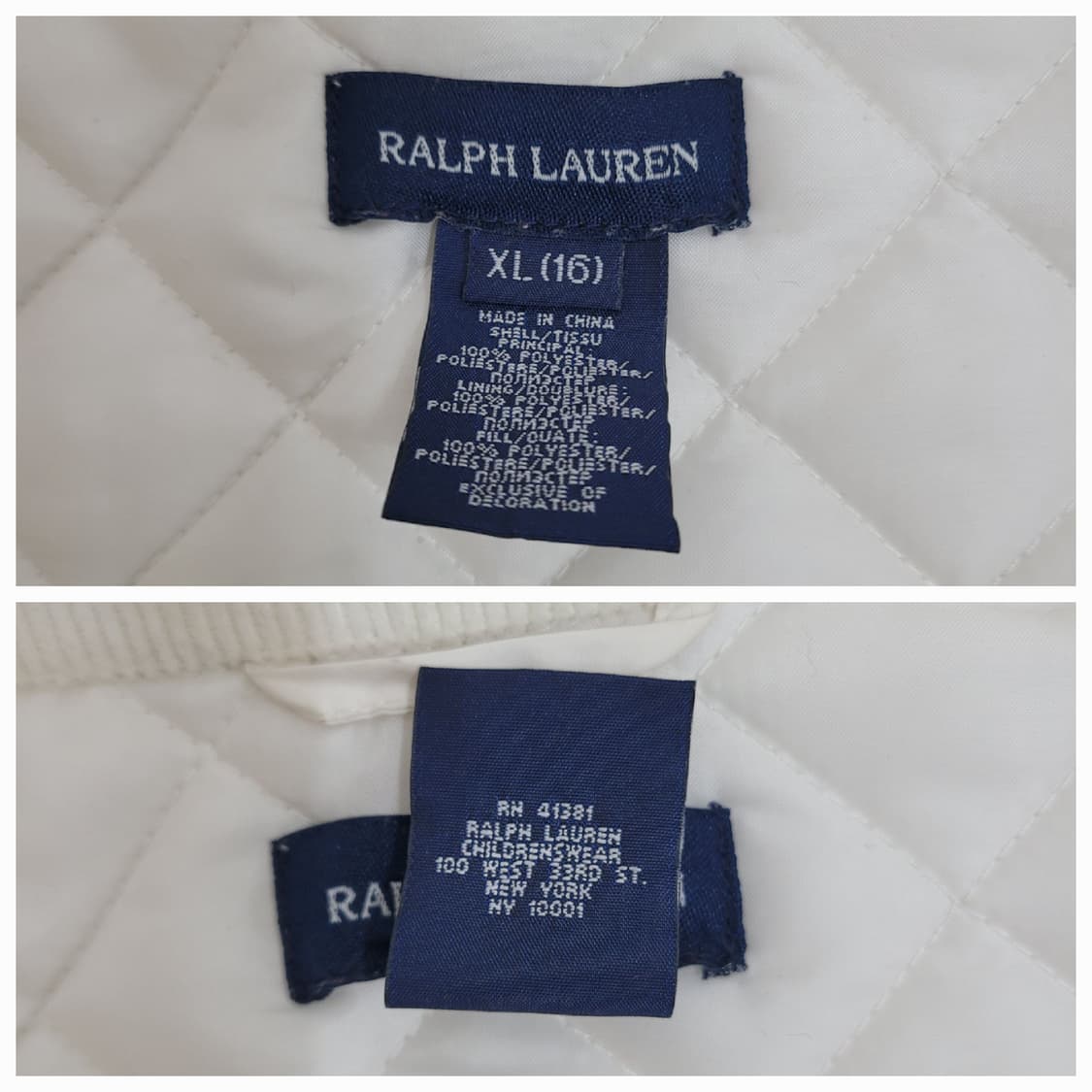 POLO 랄프로렌 주니어 퀼팅 자켓 / 16사이즈 (여성S사이즈가능)
 상품이미지8
