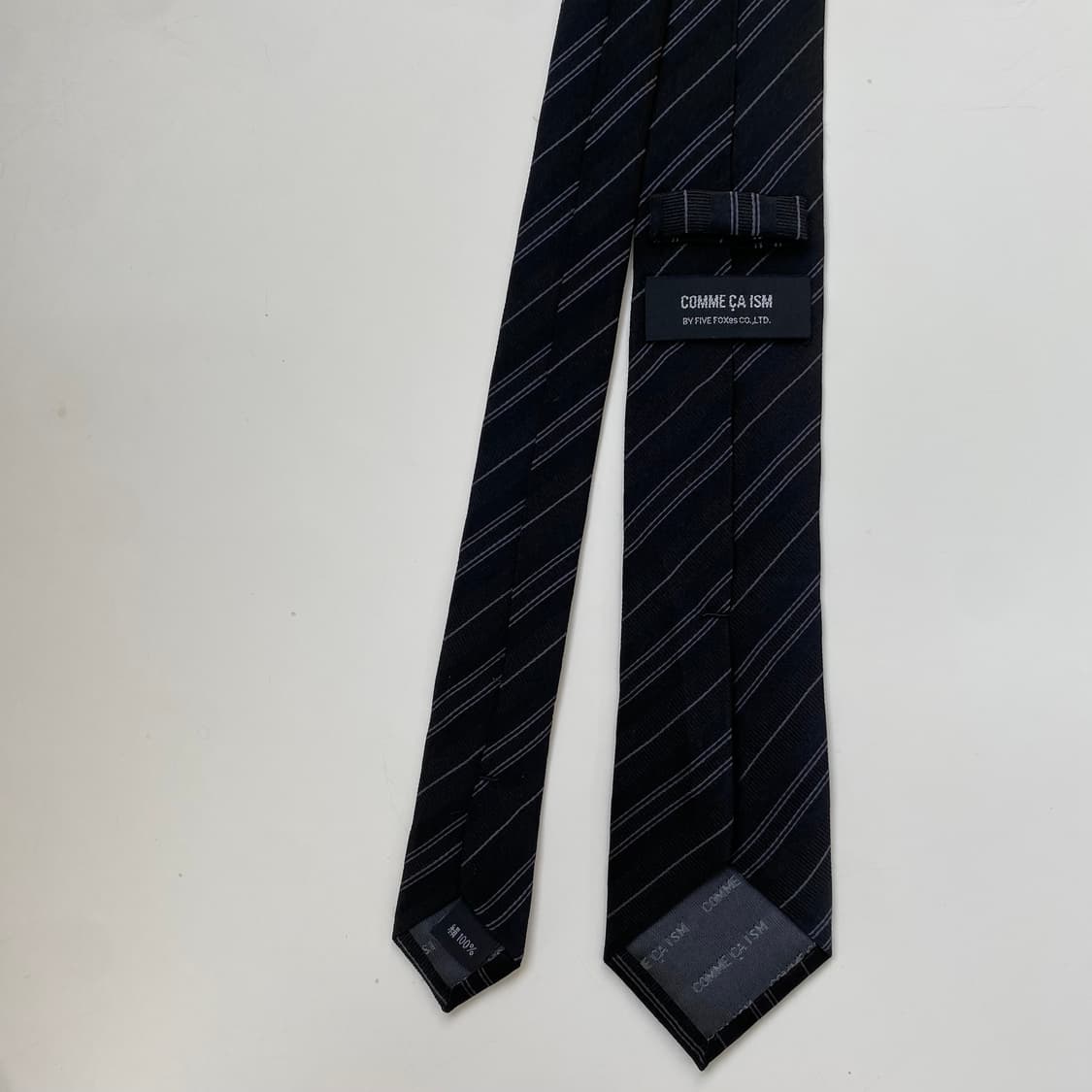 COMME CA ISM(꼼사이즘) 블랙 실크넥타이6.6cm 상품이미지2