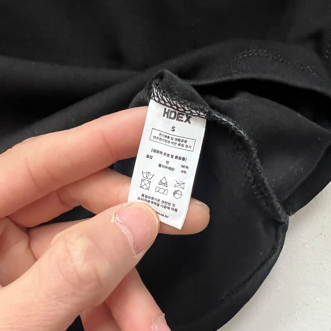 HDEX 에이치덱스 우먼스 릴렉스핏 블랙 크롭탑 S 상품이미지4