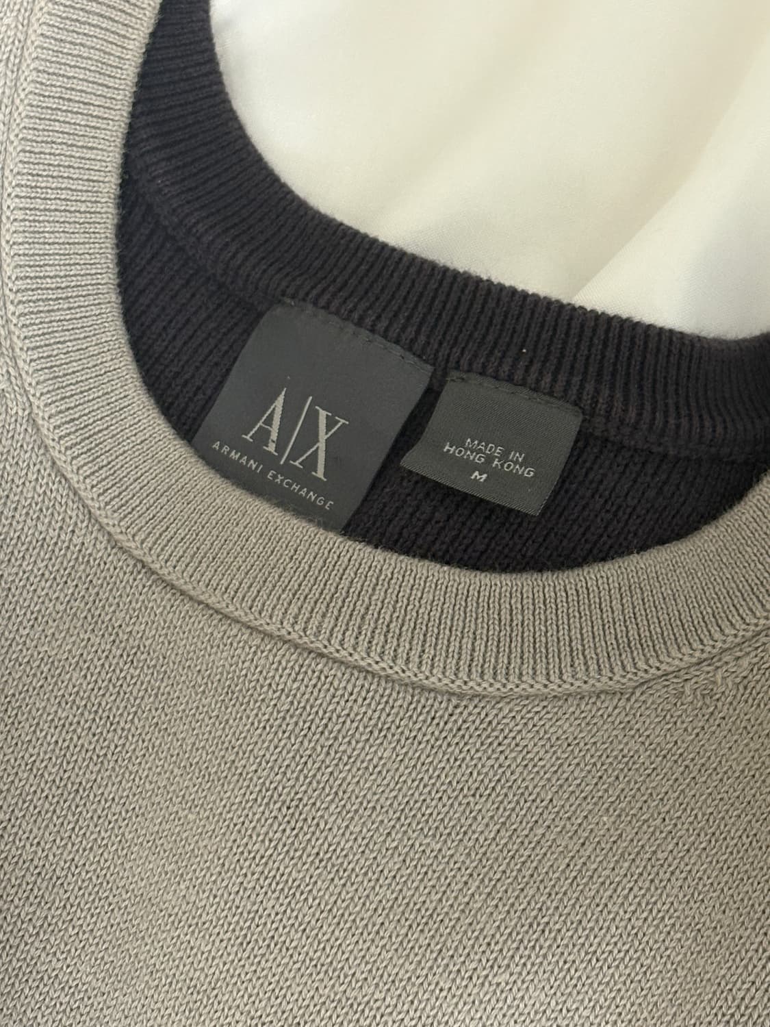 [M] 아르마니 익스체인지 로고 코튼 니트 상품이미지3