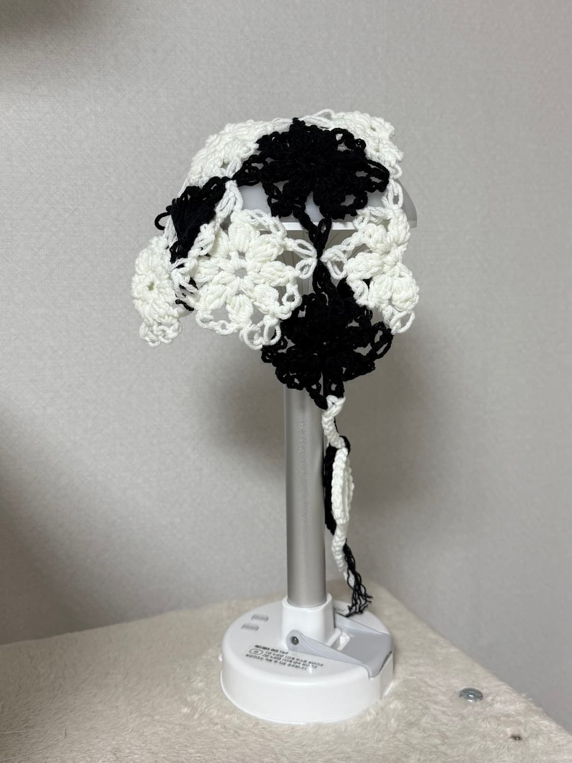 체커보드 플라워 헤어커치프(두건) 상품이미지1