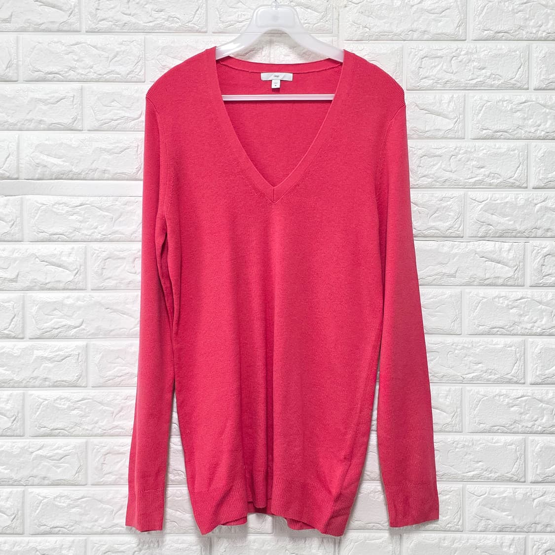 갭 GAP 핑크 V넥 니트 M  상품이미지1