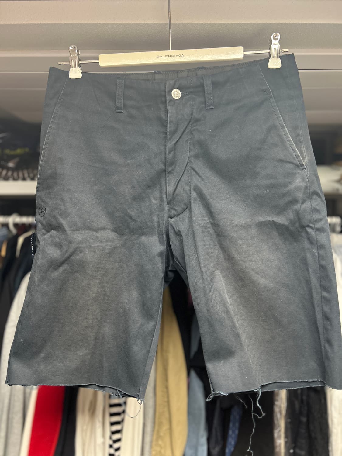 후지와라 히로시 X 리바이스 FENOM 네이비 컷오프 쇼츠 34 상품이미지1