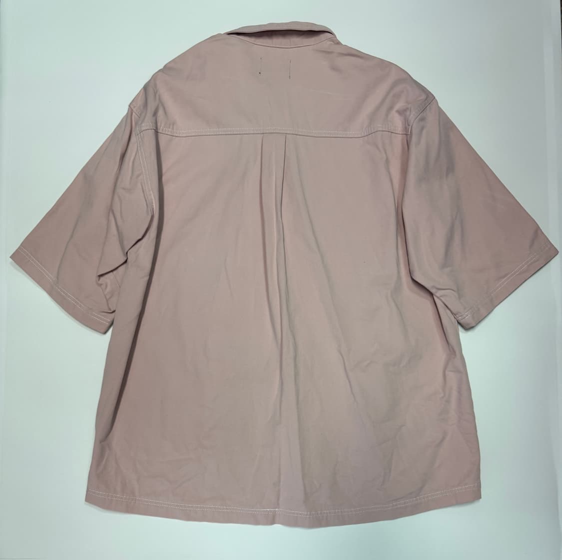 아조바이아조 오버핏 멀티 포켓 반팔 셔츠 XL 핑크 상품이미지2