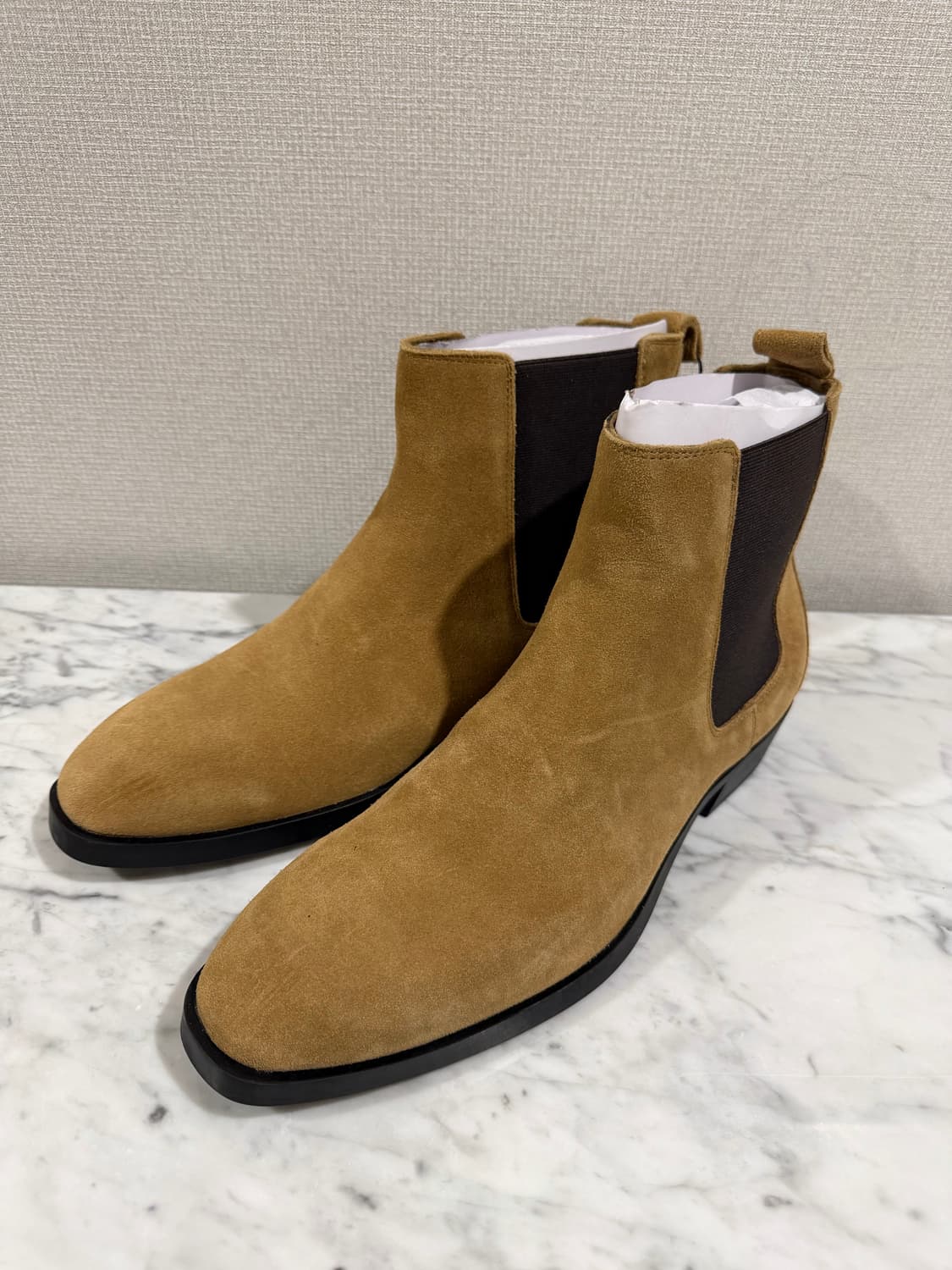 자라 스웨이드 첼시부츠 탄 앵클 /43 상품이미지8