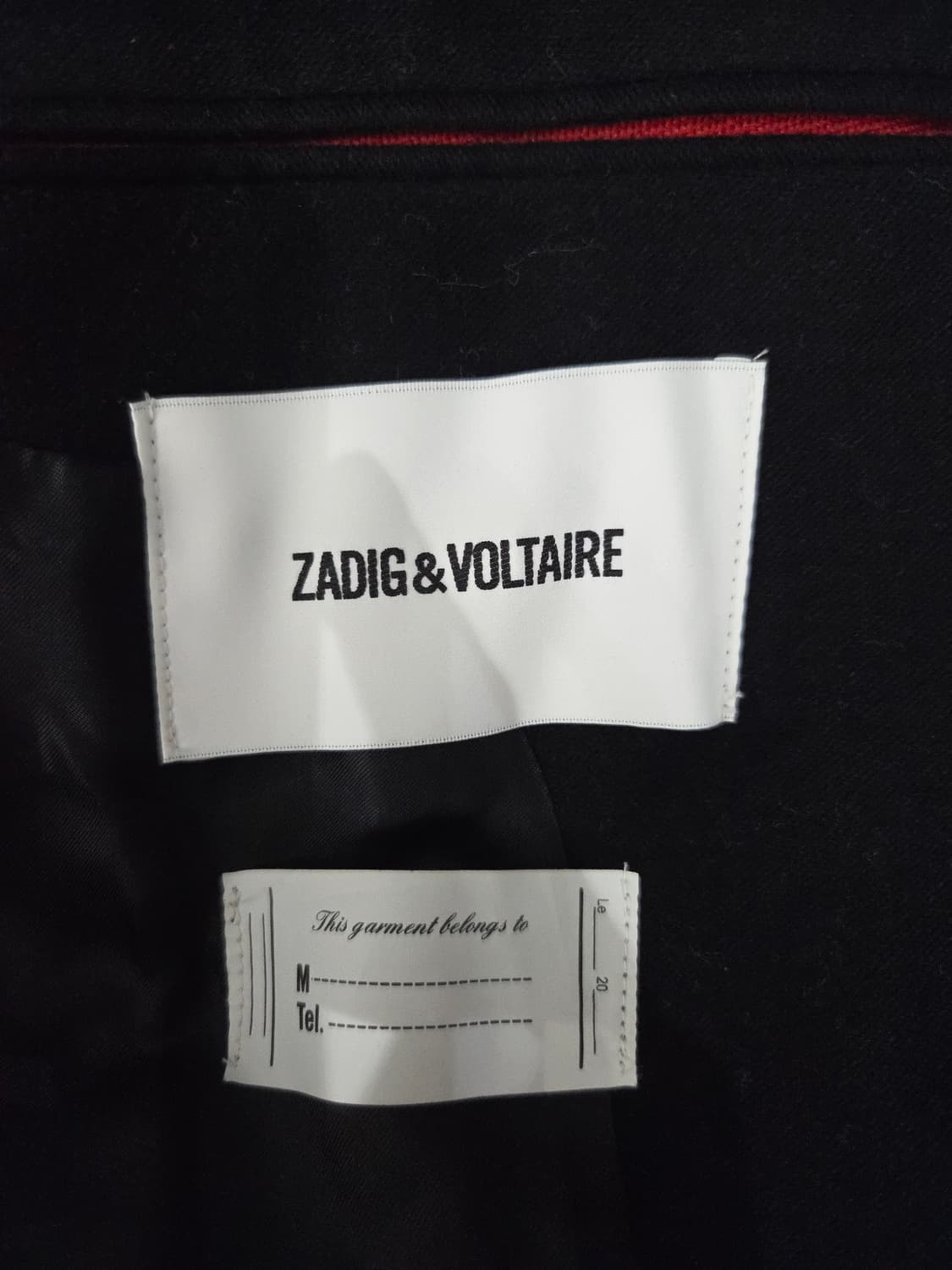 쟈딕앤볼테르 코튼 몰스킨 블랙 블레이저 자켓 상품이미지7