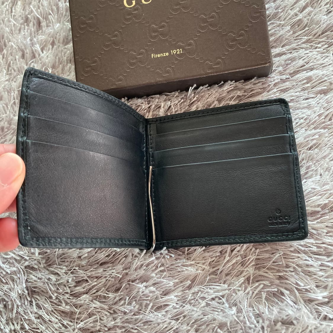 구찌 시마 반지갑 머니클립 블랙 상품이미지8