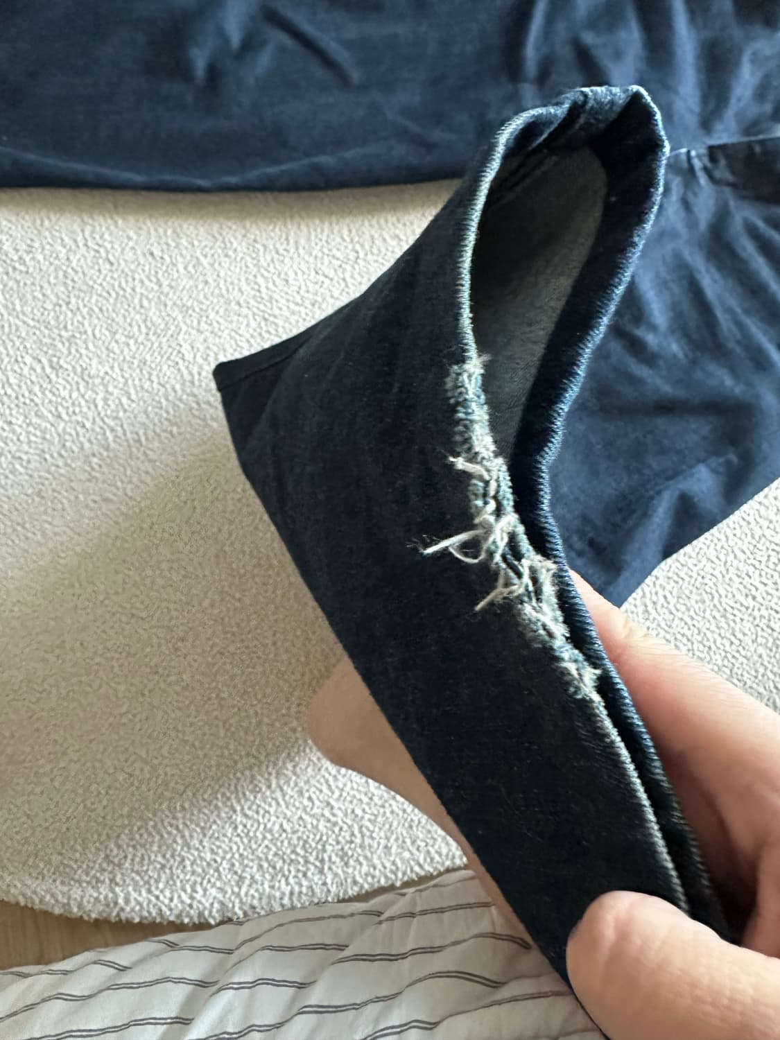 해칭룸 와이드 커브진 인디고 컬러 2사이즈 상품이미지2