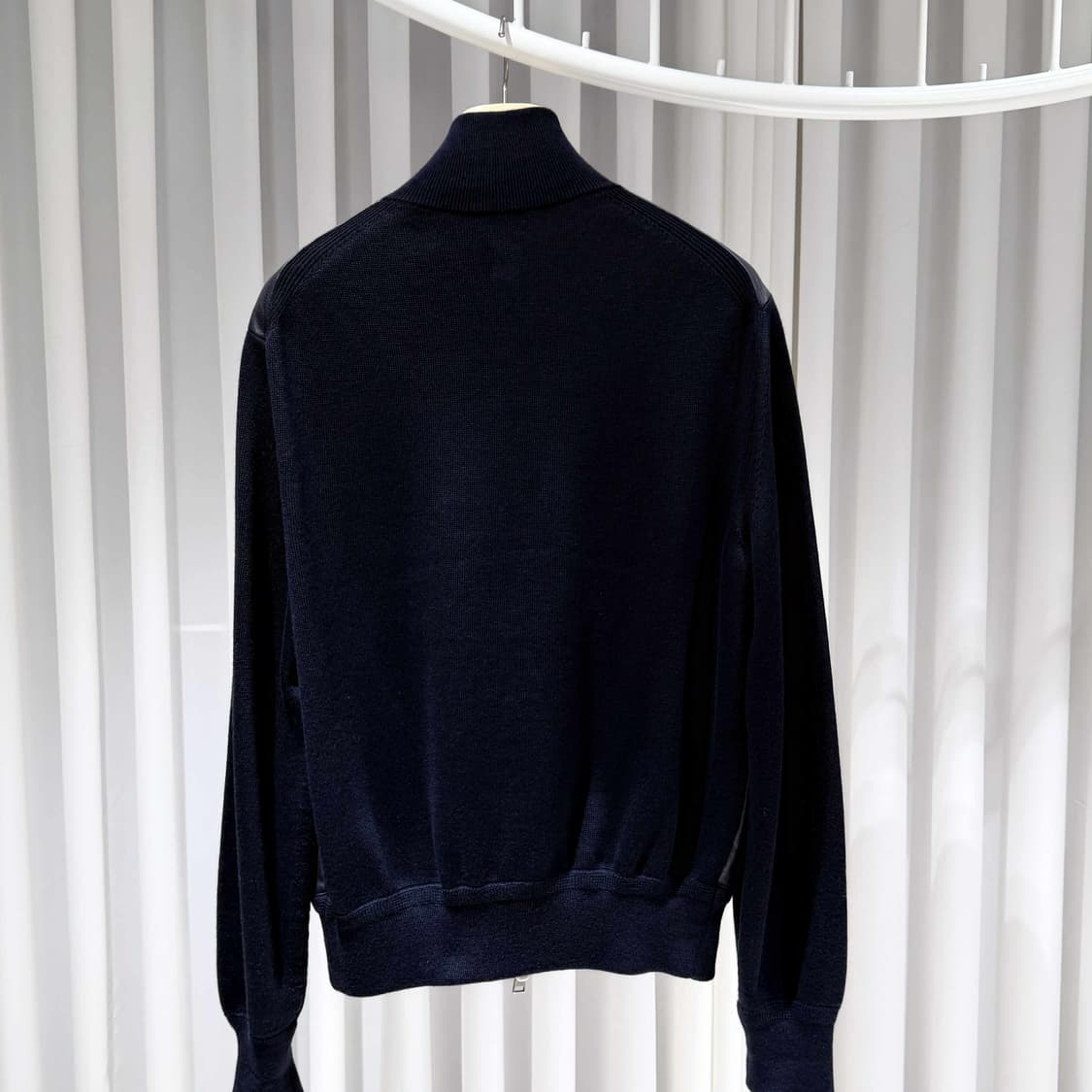 52 / 톰포드 레더 프론트 니트 자켓 상품이미지5