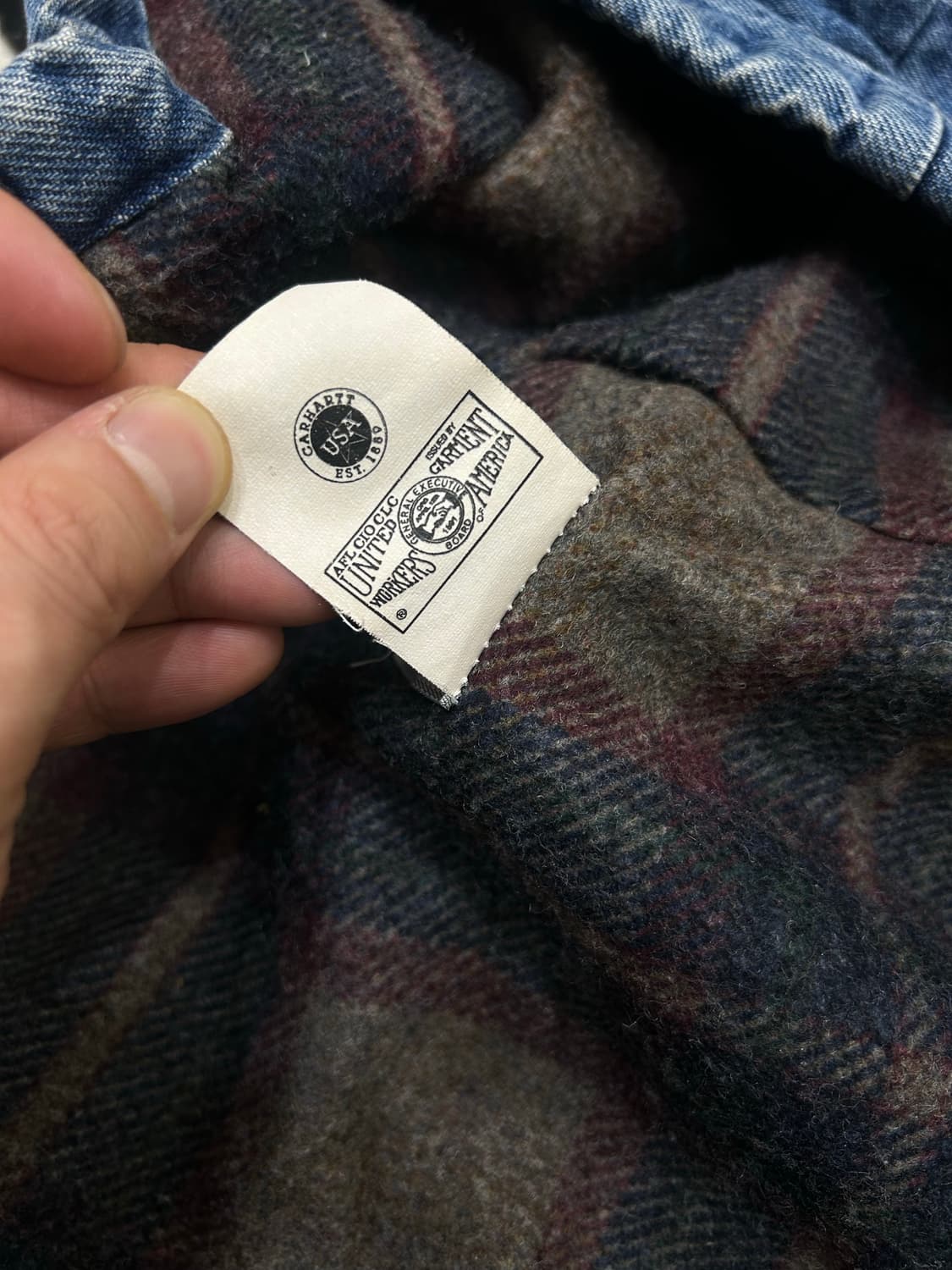 [L]칼하트USA J08Dst 데님 액티브 자켓 상품이미지7