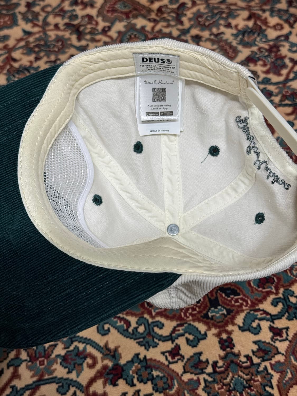 데우스엑스마키나 코듀로이 캡 상품이미지3