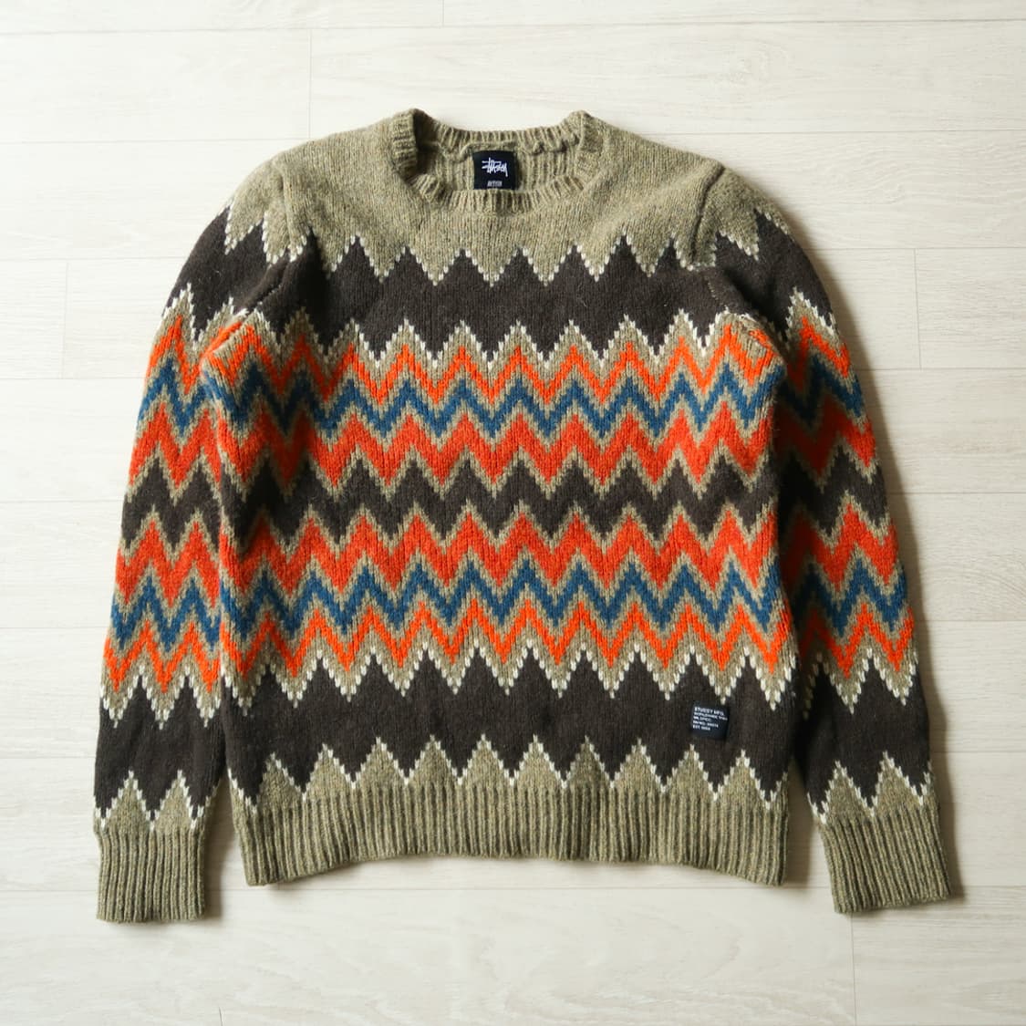 스투시 램스울 셰르본 스웨터 상품이미지1