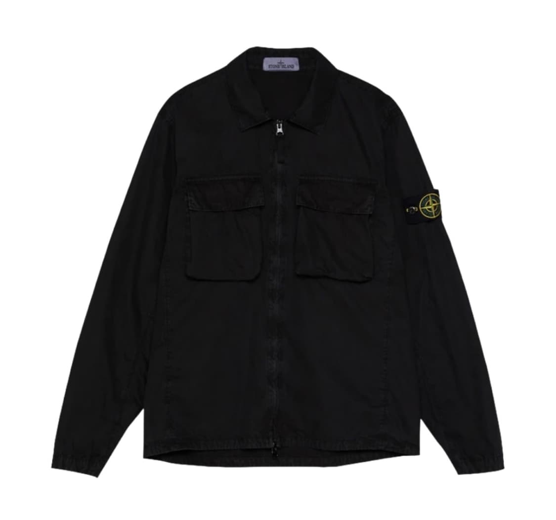 스톤아일랜드 올드이펙트 오버셔츠 블랙(XL) - 22SS 상품이미지5