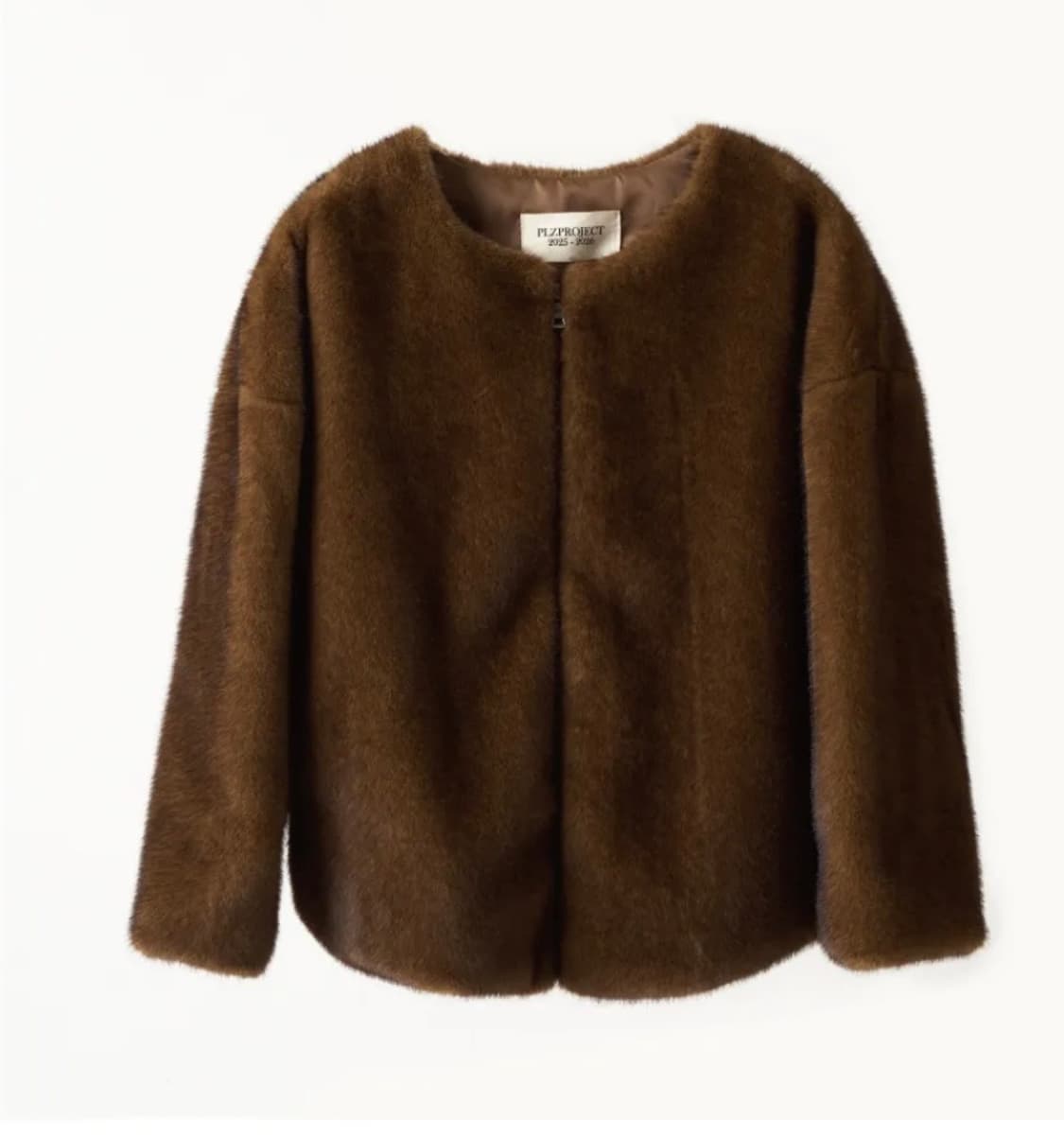 플리즈프로젝트 퍼자켓 브라운 상품이미지5