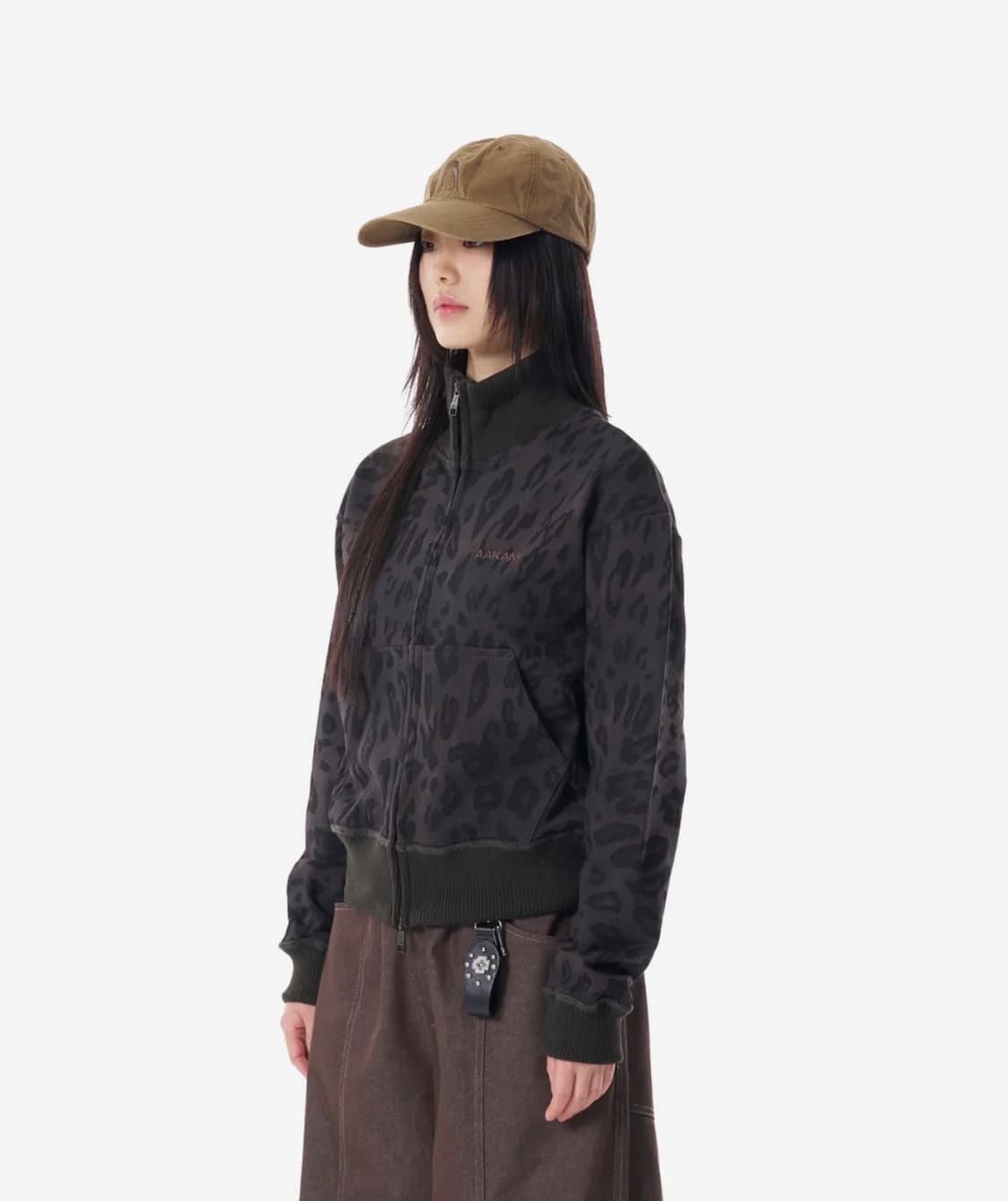 아캄 Leopard Logo Track Jacket (Black) 상품이미지1