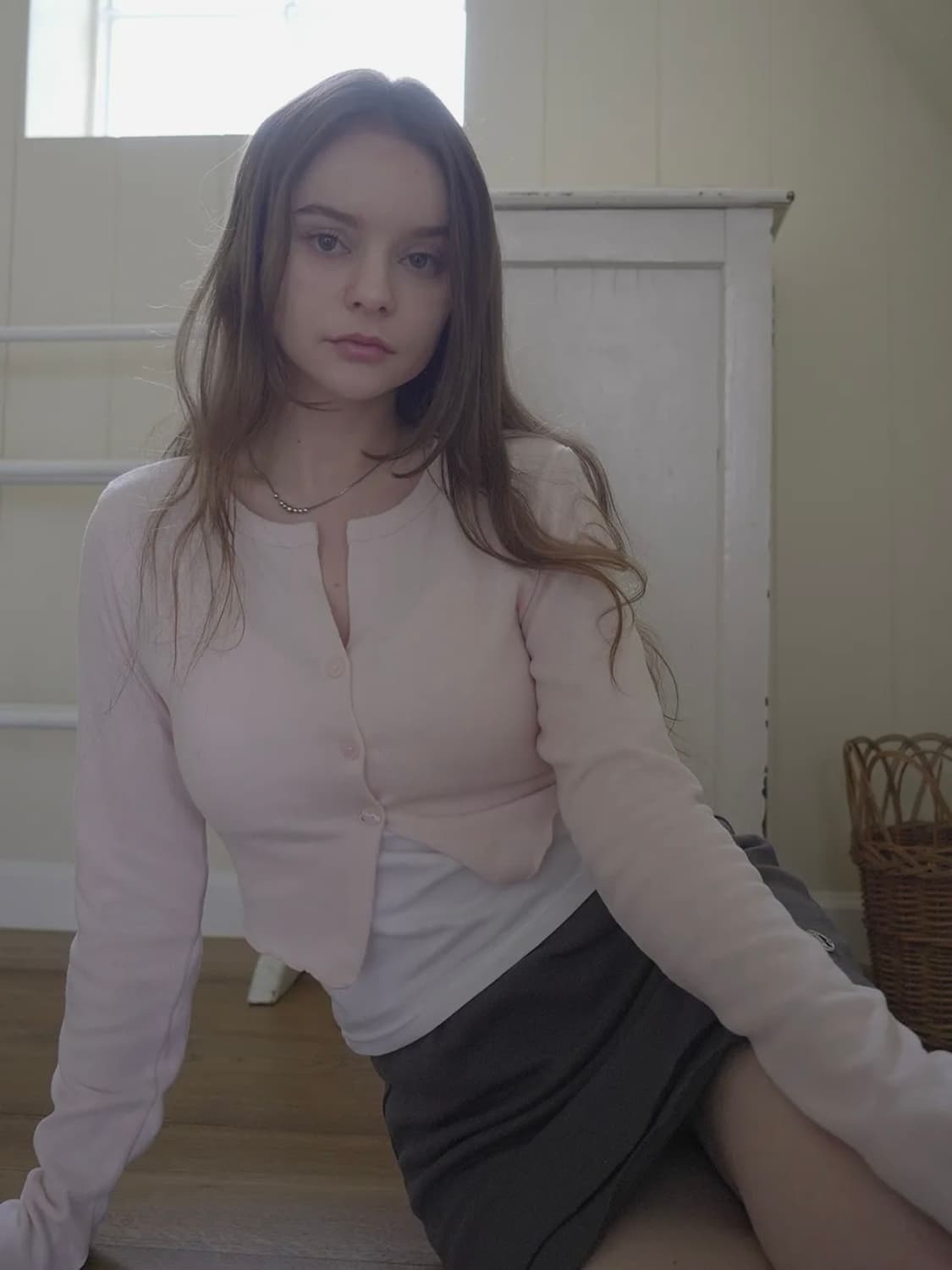 벨리아르 MARSHMELLOW CARDIGAN-BABY PINK  상품이미지1