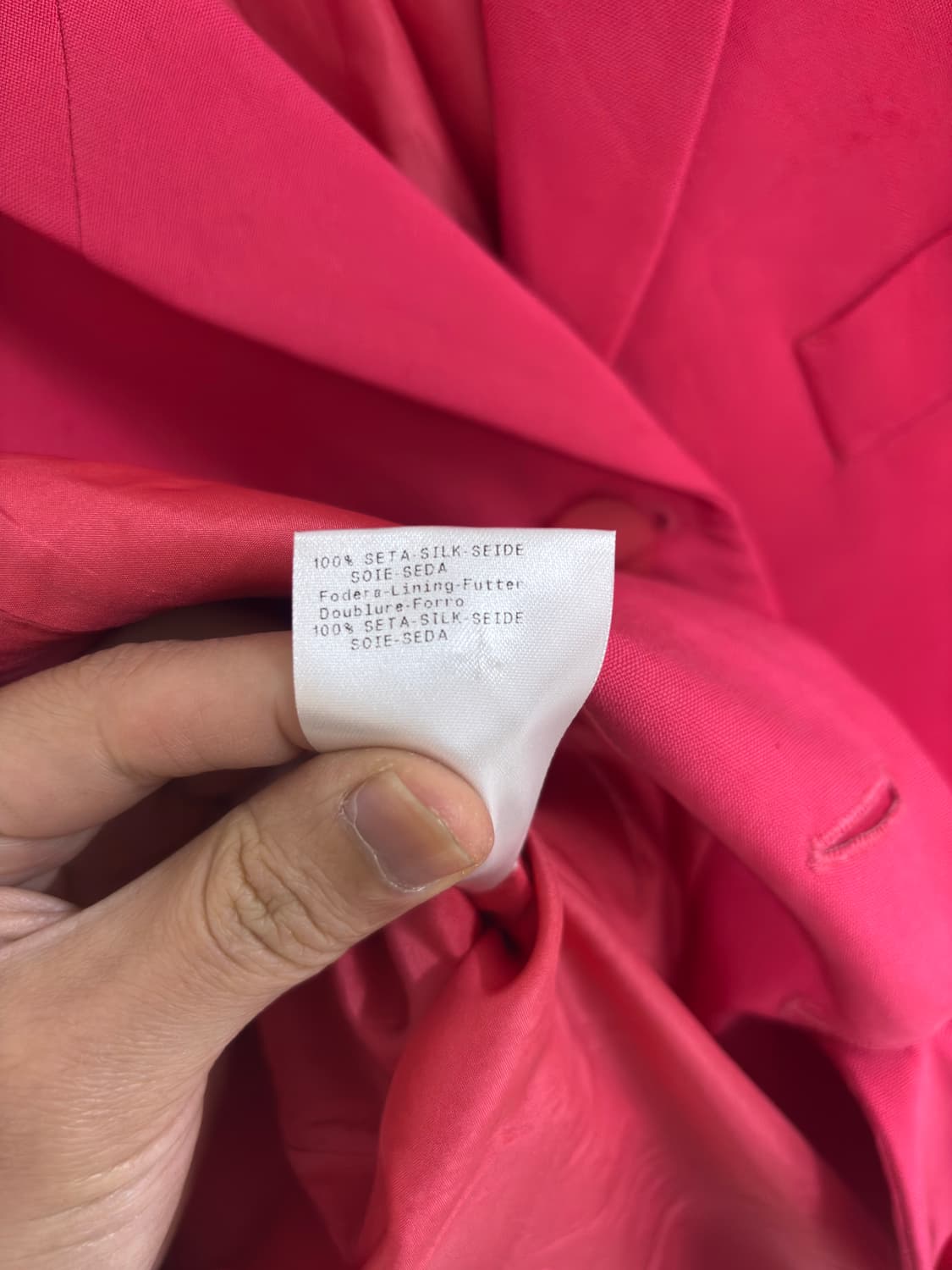 조르지오 아르마니 핑크 실크 자켓 상품이미지8