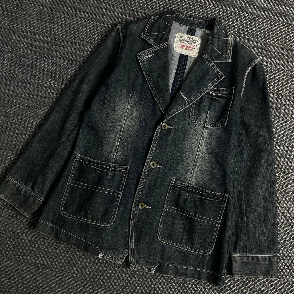 리바이스 클래식 데님 워싱 블레이저 자켓y 3779 상품이미지1