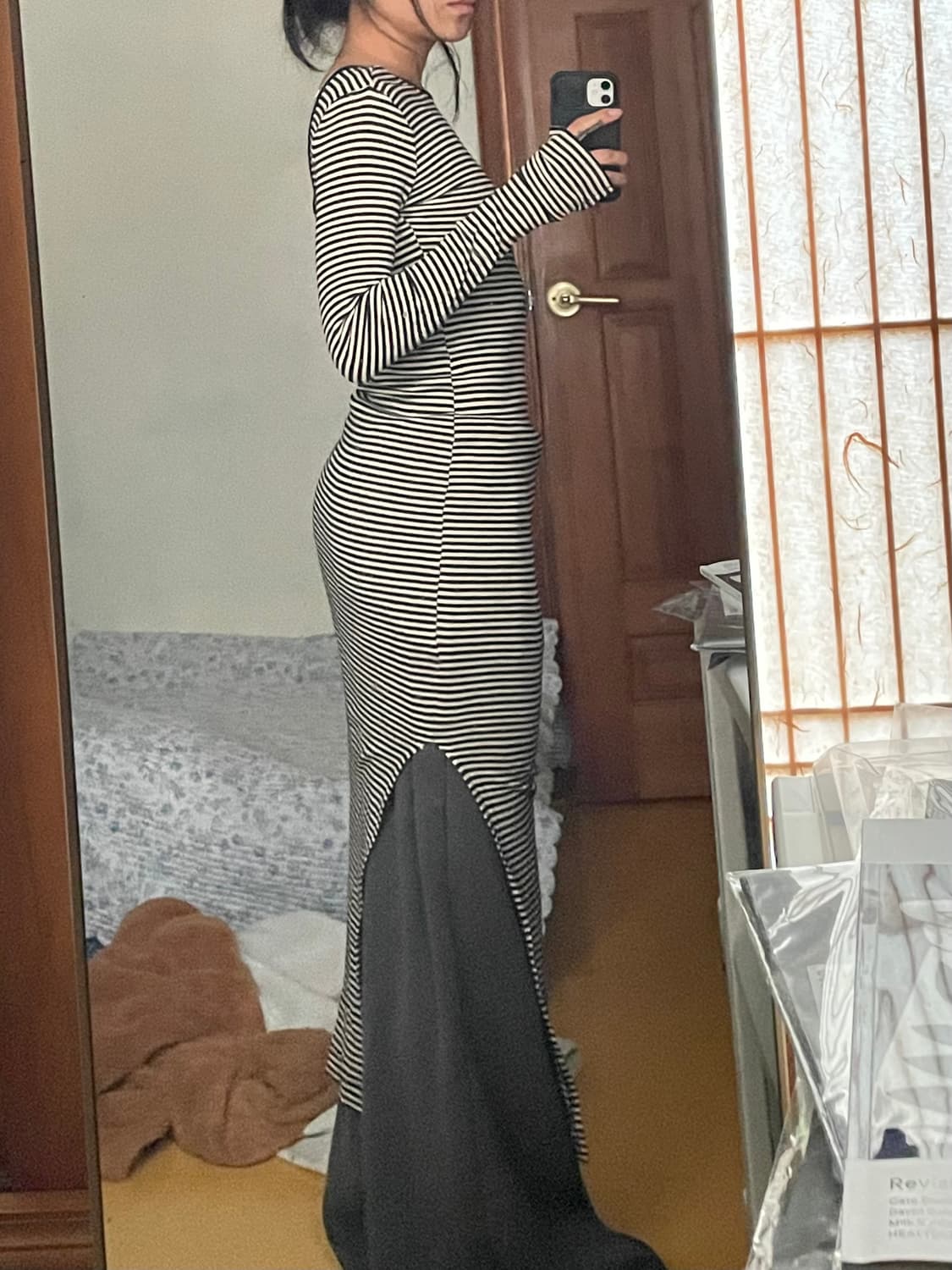 롱슬리브 맥시 드레스 상품이미지4