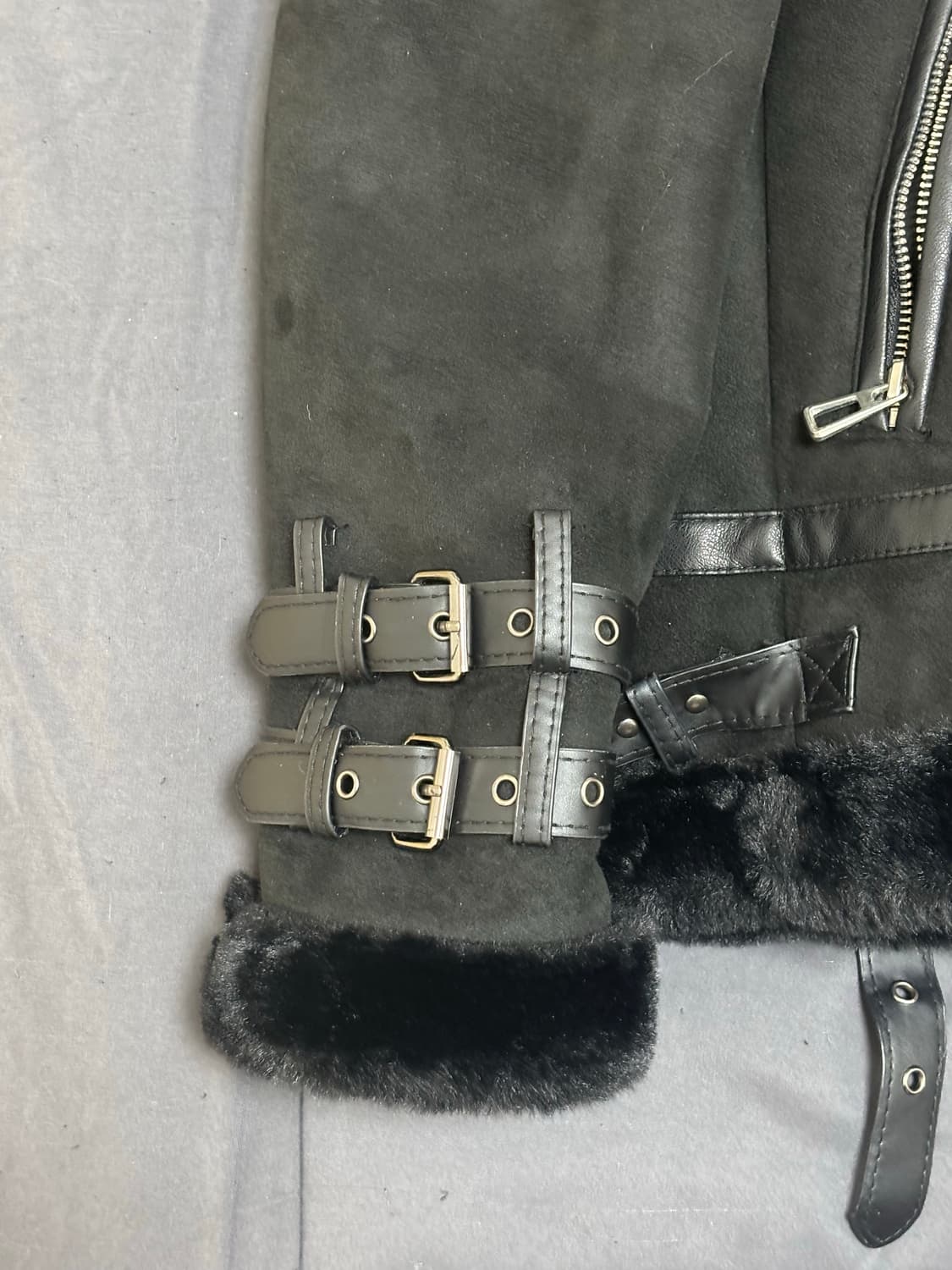 무스탕 블랙 m  상품이미지2