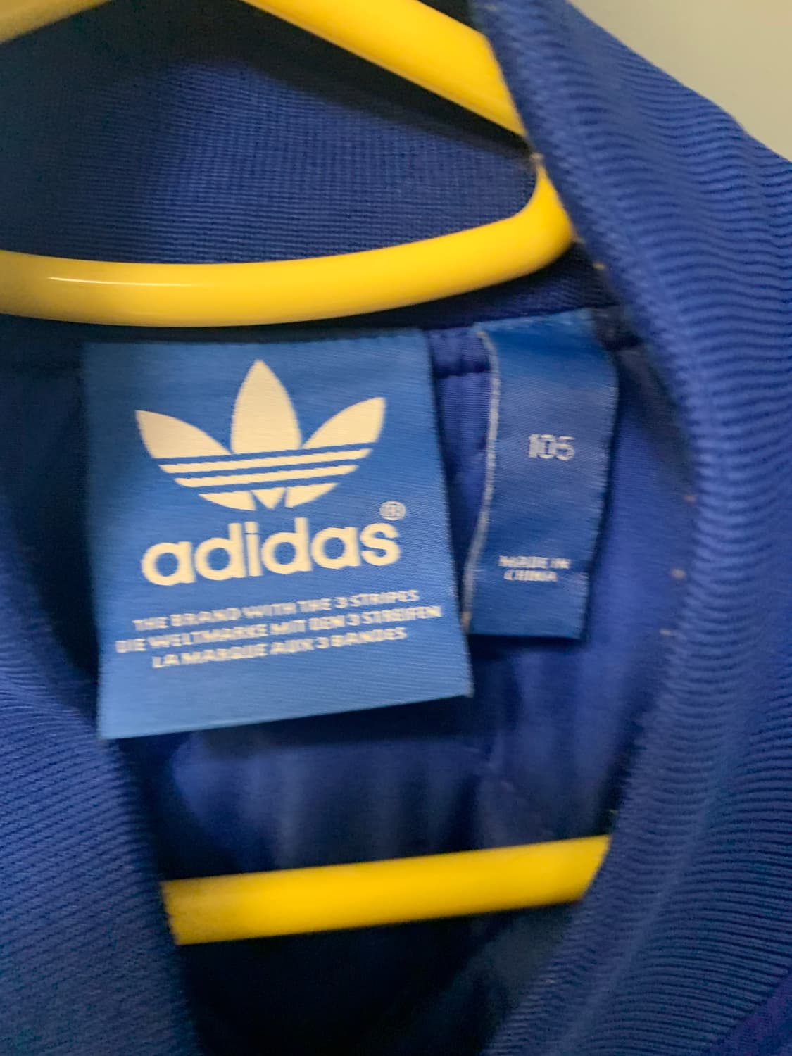 아디다스 니고베어 파란색 스타디윰 바시티 자켓 상품이미지2