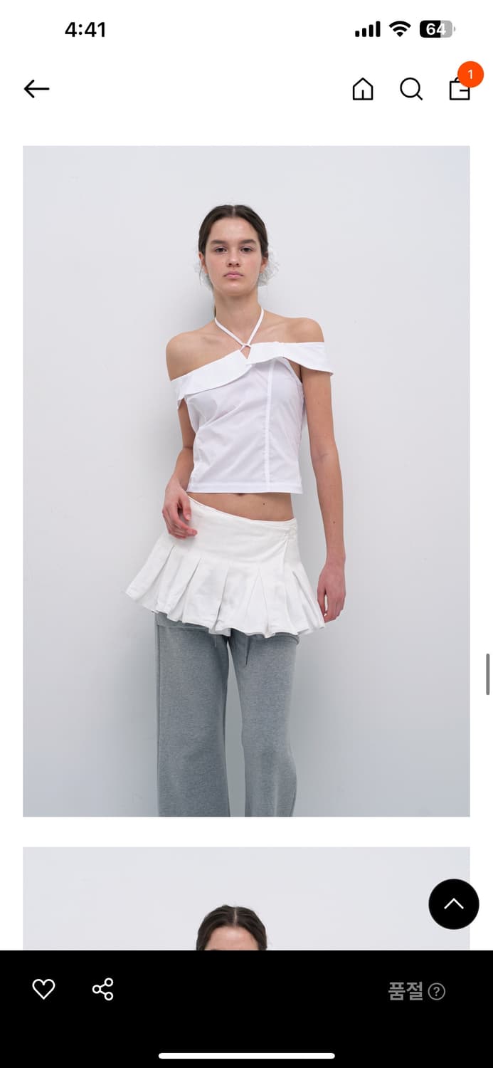 세릭 오프숄더 FRILL OFF SHOULDER BLOUSE 상품이미지4