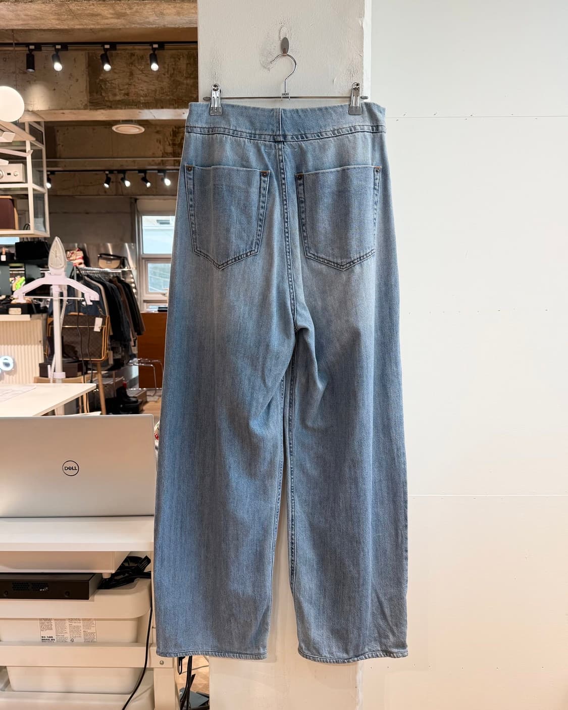 mm6 데님 플라이버튼 와이드 팬츠  상품이미지5