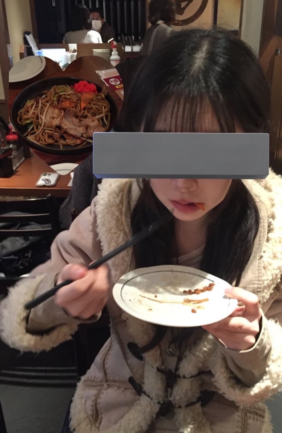 HONEYSUCKLE ROSE 빈티지 퍼 후드 무스탕 (착샷o) 상품이미지5